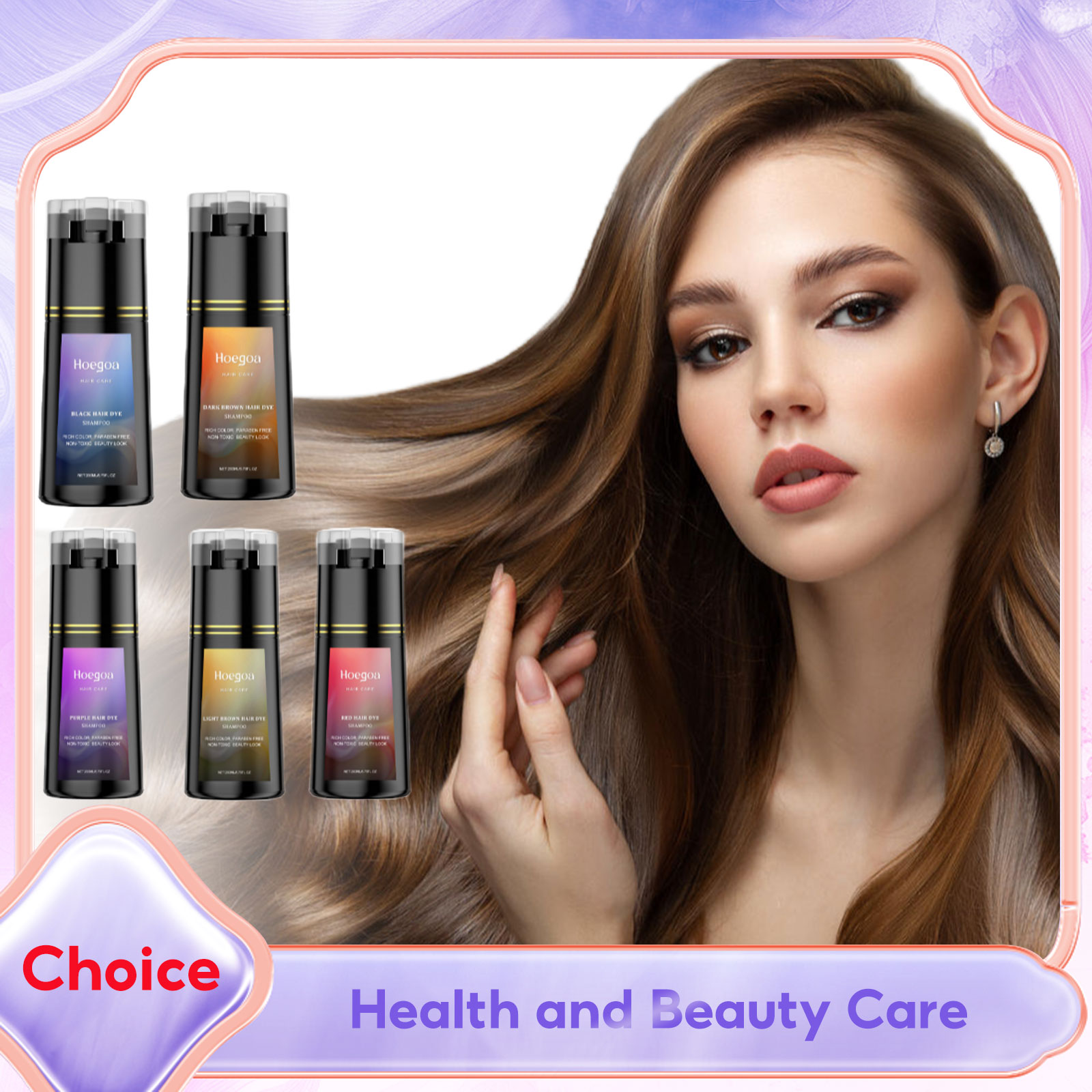 Hair Care Natural Ingredients - Gri Beyaz Saç Kapatma için Saç
