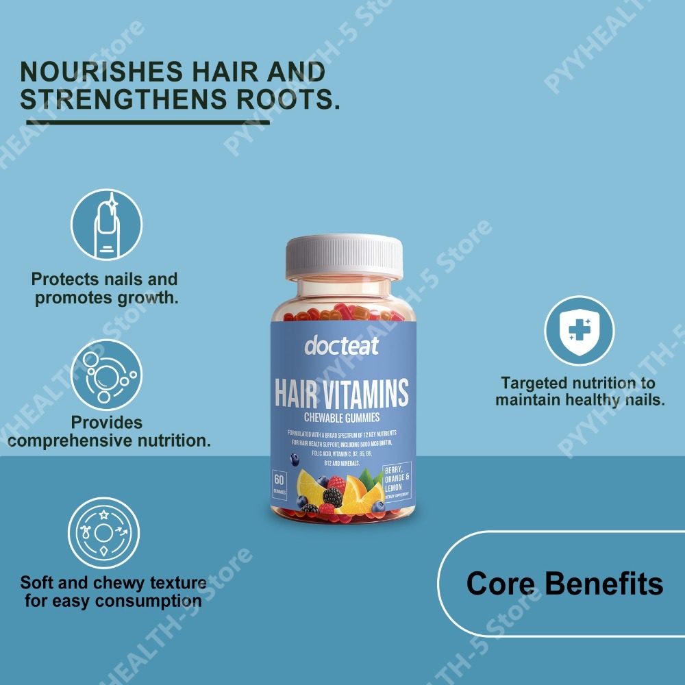 Hair Care Gummies - Biotin, Çinko, C ve E Vitamini,