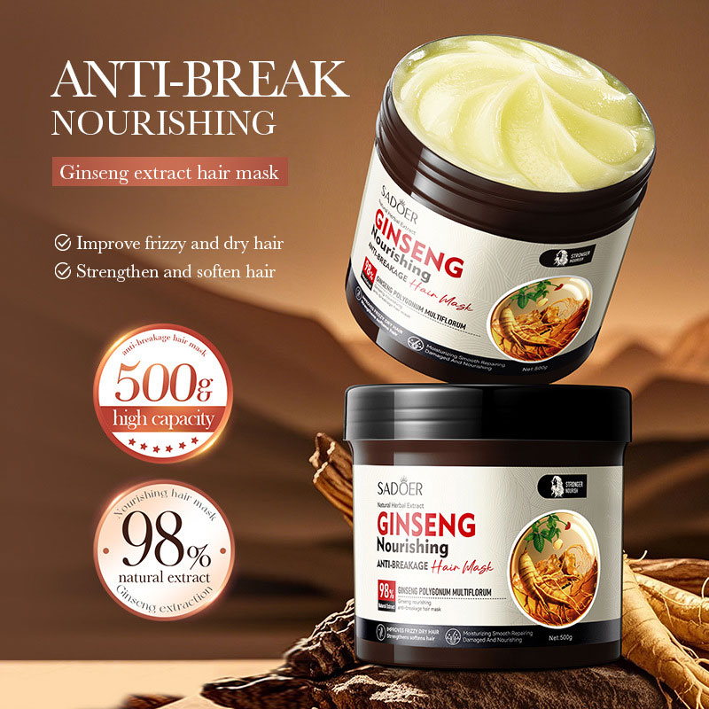 Hair Care Ginseng - 500ml SADOER Ginseng Polygonum Multiflorum Besleyici
