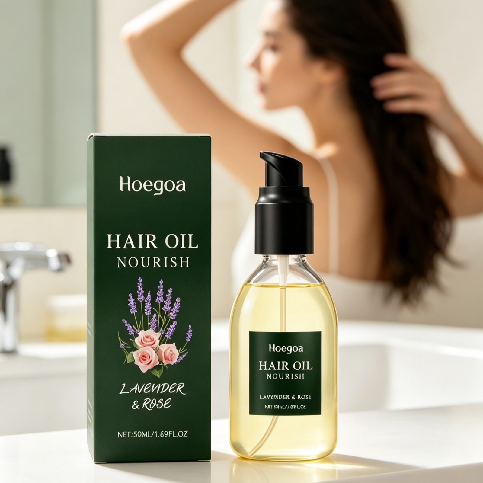 Hair Care Natural Ingredients - ﻿ Hoegoa Lavanta Gül Saç Bakım