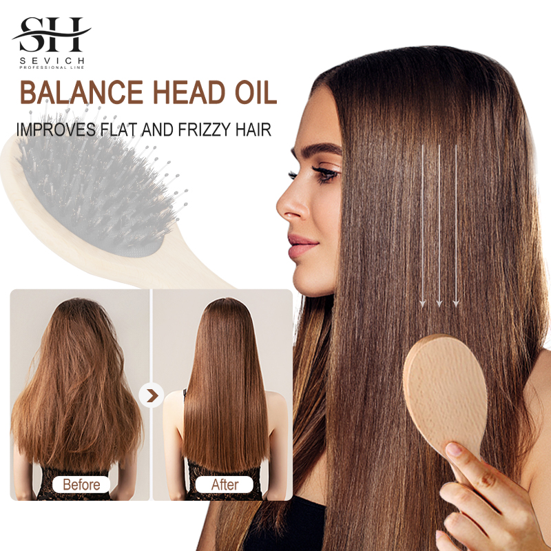 Hair Care Natur - Doğal Domuzu Kıl Saç Kabarık Tarak