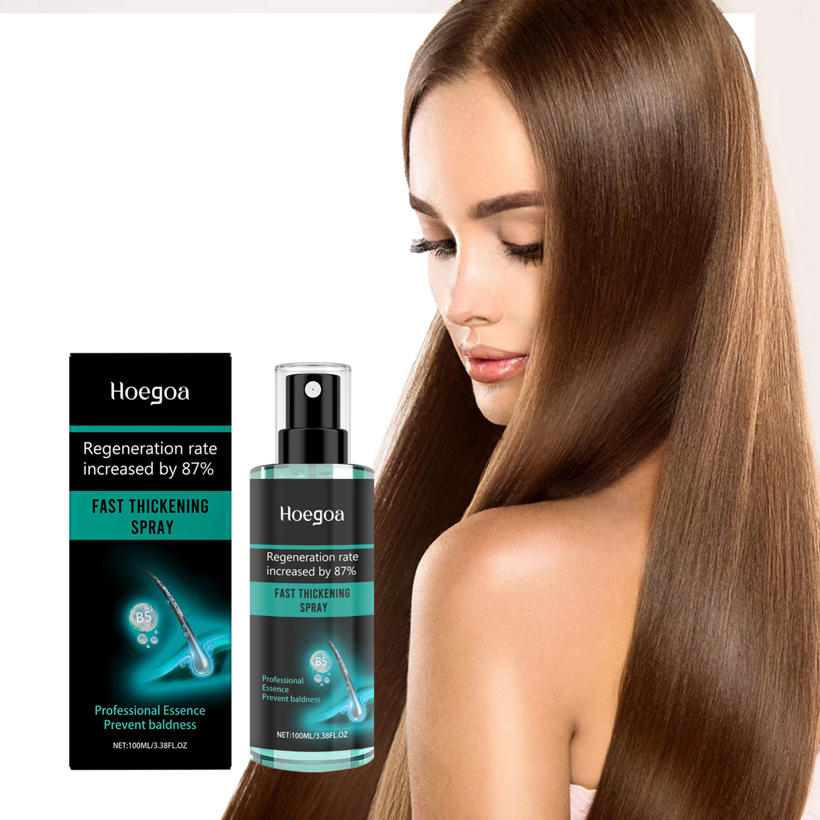 Hair Care Daily Routine - Hoegoa Anti-Alopesi Spreyi Saç Kalınlaştırıcı Sprey